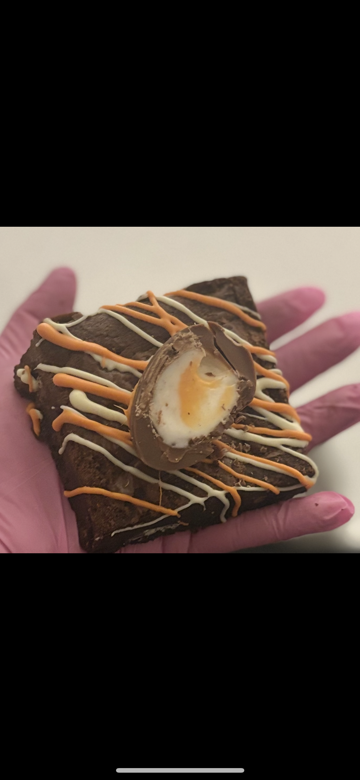 Cream egg brownies